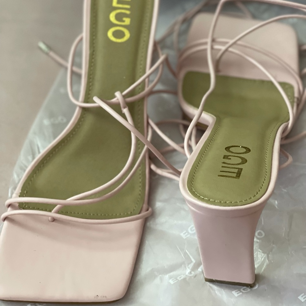 Ego Shoes Pink Strappy Heels